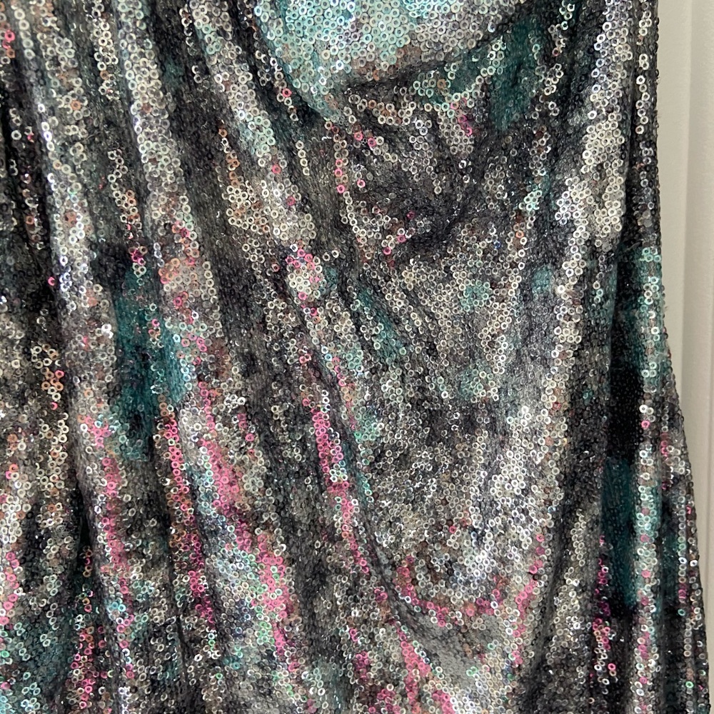 ASOS sequin one shoulder dress